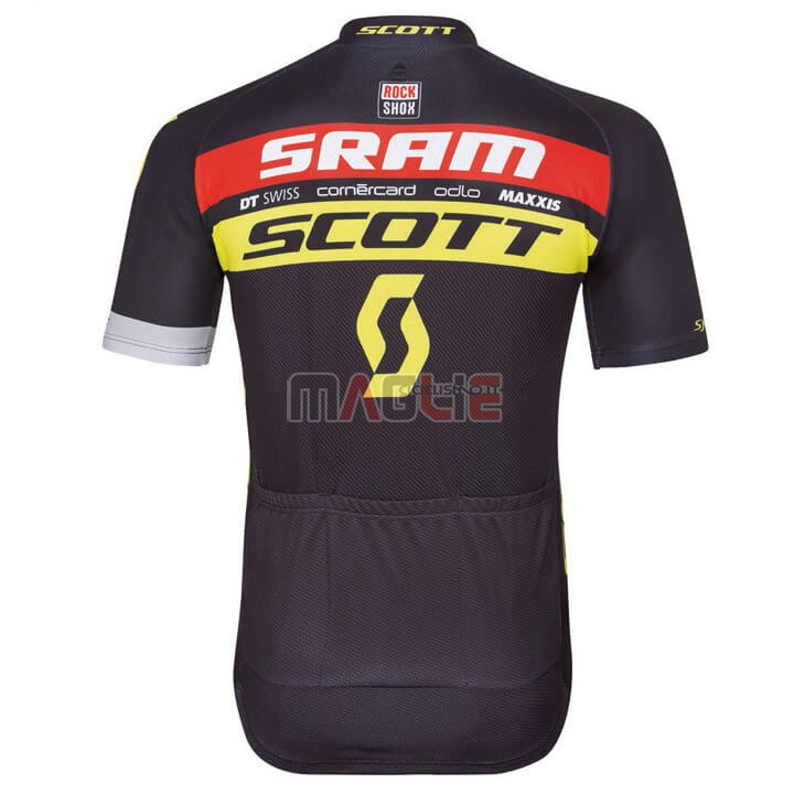 Maglia Scott Sram Manica Corta 2018 Nero